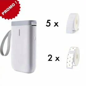 OFERTA Imprimanta termica wireless pentru etichete (nu necesita cartus) + 7 role de etichete