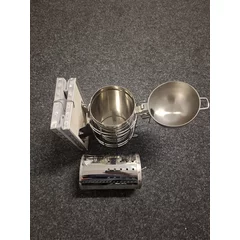 Afumător inox standard ranforsat, capac rotund, cu cilindru picture - 2