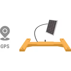 Cantar apicol inteligent BeeConn Lite cu SMS, panou solar si GPS
