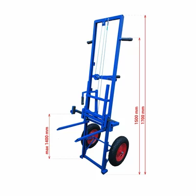 Carucior apicol cu lift manual, demontabil pentru transport, inaltime maxima 1.4 m Beehive Lifter picture - 2