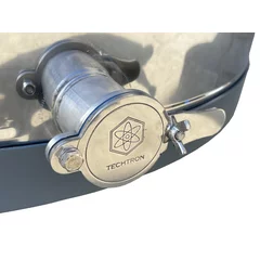 Centrifuga apicola combinata 12 rame magazie 1/2 radial sau 3 rame cuib 1/1 tangential, inox alimentar AISI 304, Ø500 mm, electrica 12V/220V, 200W si manuala,  Techtron picture - 3