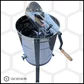 Centrifuga apicola combinata 12 rame magazie 1/2 radial sau 3 rame cuib 1/1 tangential, inox alimentar AISI 304, Ø500 mm, manuala, Techtron