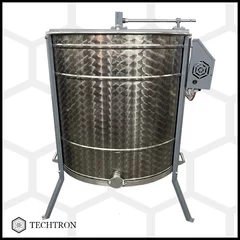 Centrifuga apicola combinata 20 rame multietajat 3/4 radial sau 4 rame cuib 1/1 tangential, inox alimentar AISI 304, Ø750 mm, electrica 220V/12V 280W si manuala, Techtron picture - 8