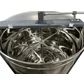 Centrifuga apicola combinata 12 rame multietajat 3/4 radial sau 4 rame cuib 1/1 tangential, inox alimentar AISI 304, Ø650 mm, electrica 220V/12V 280W si manuala, Techtron