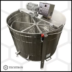 Centrifuga apicola radiala 54 rame magazie 1/2 sau 54 rame multietajat 3/4 sau 30 rame cuib 1/1, inox alimentar AISI 304, Ø1100 mm, electrica 220V 750W cu motoreductor Techtron PREMIUM