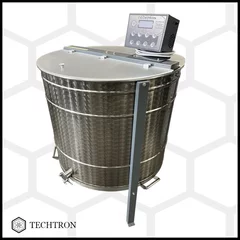 Centrifuga apicola reversibila 4 rame cuib 1/1, inox alimentar AISI 304 0.8 mm, Ø850 mm electrica 220V/12V, full automat, Techtron