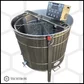 Centrifuga apicola reversibila 4 rame cuib 1/1, inox alimentar AISI 304 0.8 mm, Ø850 mm electrica 220V/12V, full automat, Techtron PREMIUM