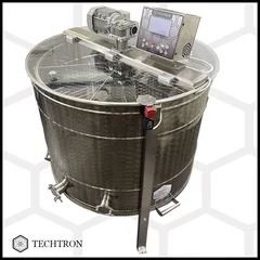 Centrifuga apicola reversibila 6 rame cuib 1/1, inox alimentar AISI 304 0.8 mm, Ø950 mm electrica 220V/12V, full automat, Techtron PREMIUM