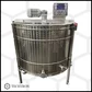 Centrifuga apicola reversibila 6 rame cuib 1/1, inox alimentar AISI 304 0.8 mm, Ø950 mm electrica 220V/12V, full automat, Techtron PREMIUM