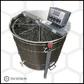 Centrifuga apicola reversibila 8 rame cuib 1/1, inox alimentar AISI 304 0.8 mm, Ø950 mm electrica 220V/12V, full automat, Techtron