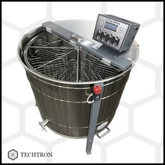 Centrifuga apicola reversibila 8 rame cuib 1/1, inox alimentar AISI 304 0.8 mm, Ø950 mm electrica 220V/12V, full automat, Techtron