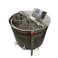 Centrifuga apicola reversibila 8 rame cuib 1/1, inox alimentar AISI 304 0.8 mm, Ø950 mm electrica 220V/12V, full automat, Techtron PREMIUM