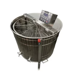 Centrifuga apicola reversibila 8 rame cuib 1/1, inox alimentar AISI 304 0.8 mm, Ø950 mm electrica 220V/12V, full automat, Techtron PREMIUM