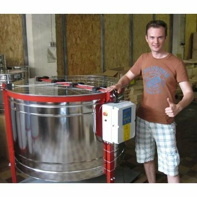 Centrifuga apicola reversibila inox 20 rame multietajat electrica 220V full automat Lyson picture - 6