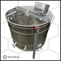 Centrifuga apicola reversibila 6 rame cuib 1/1, inox alimentar AISI 304 0.8 mm, Ø950 mm electrica 220V/12V, full automat, Techtron picture - 5