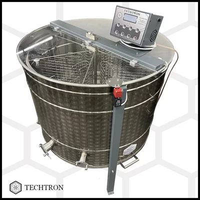 Centrifuga apicola reversibila 6 rame cuib 1/1, inox alimentar AISI 304 0.8 mm, Ø950 mm electrica 220V/12V, full automat, Techtron picture - 5