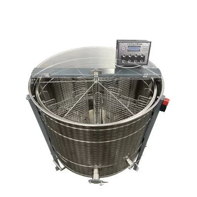 Centrifuga apicola reversibila 6 rame cuib 1/1, inox alimentar AISI 304 0.8 mm, Ø950 mm electrica 220V/12V, full automat, Techtron picture - 2