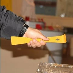 Dalta apicola tip L inox vopsita galben picture - 3