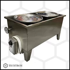 Decristalizator inox pentru doua galeti, putere 2kW, cu termostat