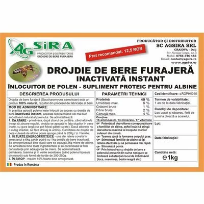 Drojdie de bere furajera 1kg picture - 3