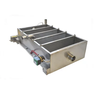 Filtru de miere orizontal cu 5 compartimente de filtrare cu incalzire 160 L 1.1 KW Konigin picture - 3