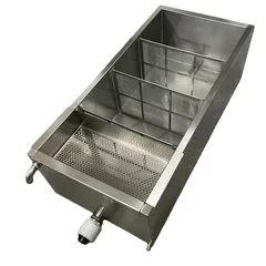 Filtru miere orizontal inox alimentar AISI 304 cu pereti incalziti, lungime 1000 mm, Techtron picture - 3