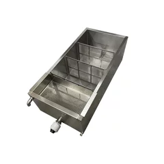 Filtru miere orizontal inox alimentar AISI 304 cu pereti incalziti, lungime 1000 mm, Techtron picture - 4