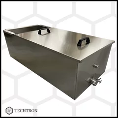 Filtru miere orizontal inox alimentar AISI 304 cu pereti incalziti, lungime 1000 mm, Techtron picture - 5