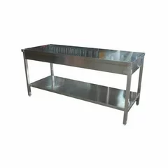 Masa inox cu raft 700mm X 2000mm