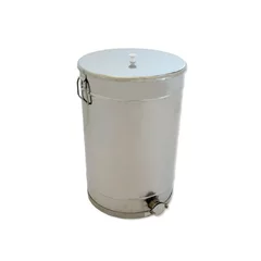 Maturator miere din inox cu manere, capac si canea 100 kg, Konigin picture - 1