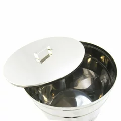 Maturator miere din inox cu picioare, capac si canea 150 L, Konigin picture - 2