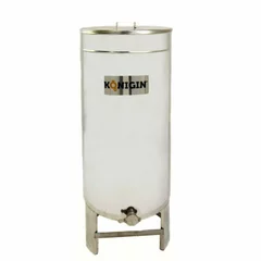 Maturator miere din inox cu picioare, capac si canea 200 L, Konigin picture - 1
