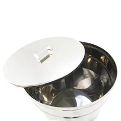 Maturator miere din inox cu picioare, capac si canea 50 L, Konigin picture - 2