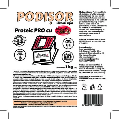 Podisor Proteic PRO cu HiveAlive 1kg picture - 3
