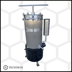 Presa de ceara cu aburi din inox cu soba lemne picture - 8