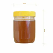 Borcan miere plastic alimentar rotund 280g