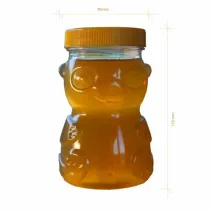 Borcan miere plastic alimentar urs 500g