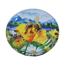 Capac borcan 720ml (TO 82) albina cu peisaj de munte