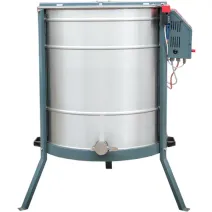 Centrifuga apicola combinata 12 rame magazie 1/2 radial sau 3 rame cuib 1/1 tangential, inox alimentar AISI 304, Ø500 mm, electrica 12V/220V, 200W si manuala,  Techtron