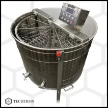 Centrifuga apicola reversibila 8 rame cuib 1/1, inox alimentar AISI 304 0.8 mm, Ø950 mm electrica 220V/12V, full automat, Techtron PREMIUM