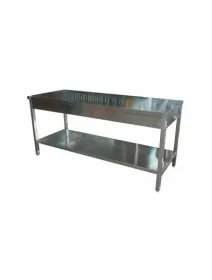 Masa inox cu raft 600mm X 1400mm