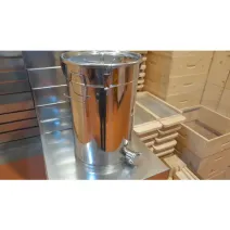 Maturator inox alimentar 50 kg miere 35 litri, canea inox si manere si inchidere capac