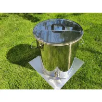 Maturator inox alimentar PRO 100 kg cu manere si inchidere capac