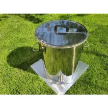 Maturator inox alimentar PRO 55 kg cu manere si inchidere capac