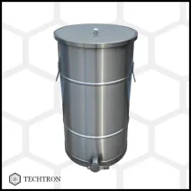 Maturator miere 125kg, inox alimentar 304, 0.8 mm, Ø400 mm, canea inox si manere picture - 1
