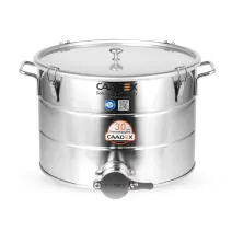 Maturator premium Caadex, 28kg, canea inox, manere, cleme de inchidere si garnitura la capac