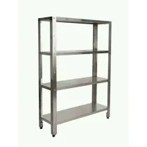 Raft inox cu 4 polite