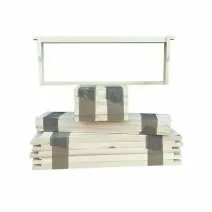 Rame stupi 1/2 tei PRACTIC pentru faguri plastic sau ceara - pachet 25 buc