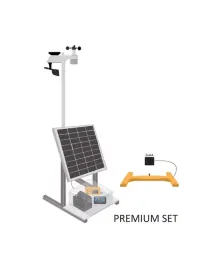 Solutie monitorizare stupina BeeConn PREMIUM SET 10X - Gateway solar, Statie meteo si 10 Cantare inteligente