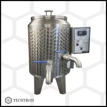Sterilizator ceara inox alimentar #304 cu perete triplu 100 litri, 2 x 3 kW, 380V, cu termostat, Techtron picture - 1